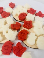 Świąteczne Woski sojowe do kominka zapachowe Domowy Piernik, 10 szt. mix