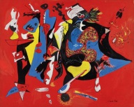 Jackson Pollock - Red and Blue