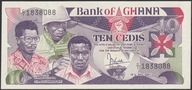 Ghana 10 cedis 1984 - stan bankowy UNC