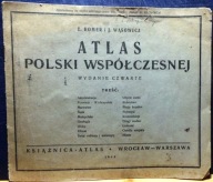 Atlas Polski współczesnej, E. ROMER i J. WĄSOWICZ [KSIĄŻNICA-ATLAS 1948]