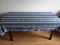 OBRUS - BAWEŁNIANY 208 / 154 cm. JAK NOWY.