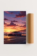 Plakat bez ram 40x50cm BMW E30 M3 Auto Klasyk Motoryzacja Sport Design Hit