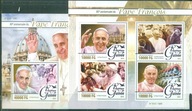 PAPIEŻ FRANCISZEK - 80 ROCZ. REP. GUINE. Mi Bl. A+ark**2016r