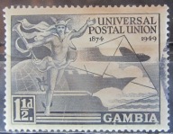 Gambia kolonia brytyjska stary znaczek (2/20