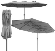 PARASOL OGRODOWY XXL 460x270cm DUŻY SKŁADANY KORBA na TARAS OGRÓD