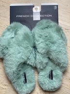 French Connection kapcie miękki plusz memory foam miętowe Rozm. 37