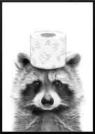 A3 ŚMIESZNY PLAKAT DO ŁAZIENKI TOALETY WC SZOP PRACZ CZARNO BIAŁY HUMOR