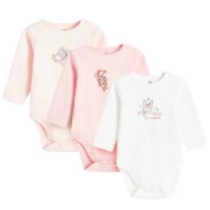 Cool Club Body dla dziewczynki z długim rękawem, Disney, 3 szt., 92