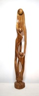 Abstrakt figurka drewniana