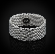 DAMSKA OBRACZKA MESH SIATKA 8MM R. 17