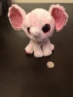 MASKOTKA SŁONIK RÓŻOWT - TY- DUŻE OCZY - TANIO!