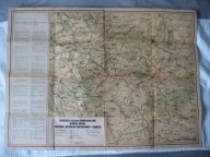 BABIA GÓRA ORAWA BESKID WYSPOWY GORCE stara MAPA 1957