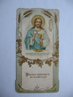 BIERZCIE i POŻYWAJCIE BO TO CIAŁO MOJE przedwojenny ŚW. OBRAZEK