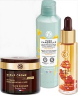 1x Różane Serum w olejku + Krem Dzień/Noc 75ml + Mleczko-tonik Yves Rocher