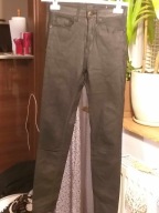 SPODNIE DAMSKIE EKOSKÓRKA CZARNE R.XS