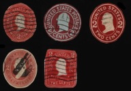 USA Stare znaki opłaty pocztowej. Zestaw lp58c