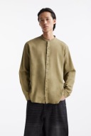 PULL&BEAR lniana koszula len regular fit khaki XL