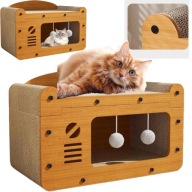 DRAPAK DLA KOTA 60 CM NISKI SŁUPEK KOMPAKTOWY MOCNY STABILNY LEGOWISKO