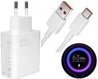 Ładowarka XIAOMI 67W 6.2A TURBO USB-C + kabel USB-C ORYGINALNA