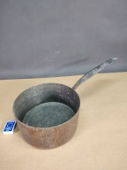 Duży miedziany rondel