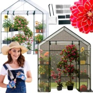 SZKLARNIA OGRODOWA FOLIOWA I BALKONOWA STAL GARDENLINE 73 x 140 m x 200 cm