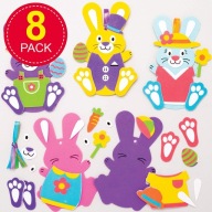 Baker 8 zajęcy wielkanocnych z pianki do złożenia