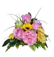 Stroik wiązanka dla dziecka na cmentarz wiosenny na mały pomnik nagrobek