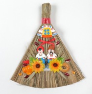 Miotełka ozdobna figurka zawieszka 30 x 27 cm hand made