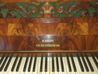 Pianino lira H. Roloff biedermeier 1837r