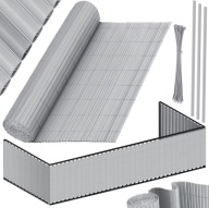 Mata maskująca z PCV KESSER Osłona 100x300 cm PVC jasnoszary k93