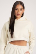Bluza Crop Off White Gym Glamour 36 S