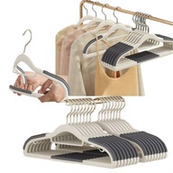 WIESZAKI DO UBRAŃ ANTYPOŚLIZGOWE ODZIEŻ DO SZAFY MOCNE PREMIUM 20SZT