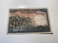 Kongo Belgijskie - 10 franków - 1944