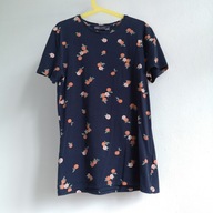 Damski T-shirt w mandarynki i pomarańcze M&S 36 38 markowy PRZECENA (174)