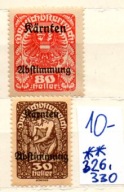 Austria 25 , nr 326, 330 , **