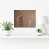 Obraz na płótnie ręcznie malowany akrylami strukturalny 3d abstrakcja 30x24