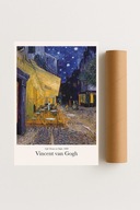 Plakat bez ramy 30x40 cm Van Gogh Café Terrace at Night | Pomysł na Prezent