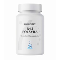 Holistic B-12 Folsyra 90 tabl. do ssania