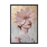 Plakat 50x70 ,poster , MODERN ,GŁOWA KWIAT,SALON,BIURO,POKÓJ