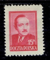 BOLESŁAW BIERUT Fi 475 * ZL STAN BDB ODMIANY PLAMA NA BRODZIE CZERWONY