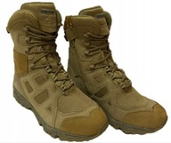 Buty Wojskowe Taktyczne Wysokie Beżowe Skóra Zamsz Lekkie wkładka 28 cm