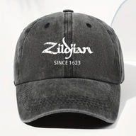 ZILDJIAN Czapka z daszkiem 100% bawełna UNISEX regulowana CZARNA z logo