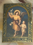 ANIELE STRÓZU CZUWAJ NADE MNĄ - OBRAZEK DO OPRAWY 21CM X 14,5CM