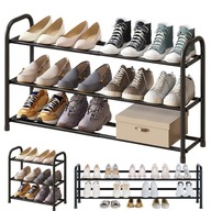 Półka na buty stojak regał organizer metalowy 3 półki loft do przedpokoju