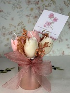 Mini flowerbox ze świec sojowych – Peony Queen | tulipan