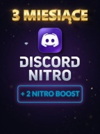 DISCORD NITRO 90 DNI 3 MIESIĄCE + 2 NITRO BOOST | KLUCZ PL