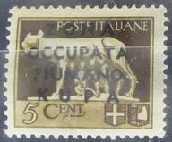 Włochy stary znaczek z nadrukiem Strefa (9/42