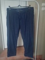 spodnie dżins c&a proste granatowe wysoki stan