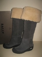 BALLY kozaki śniegowce CAMILY szare r. 39 (NOWE w kartonie)