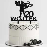 topper na tort dekoracja urodziny personalizacjaRÓŻNE KOLORY SIŁACZ!!!